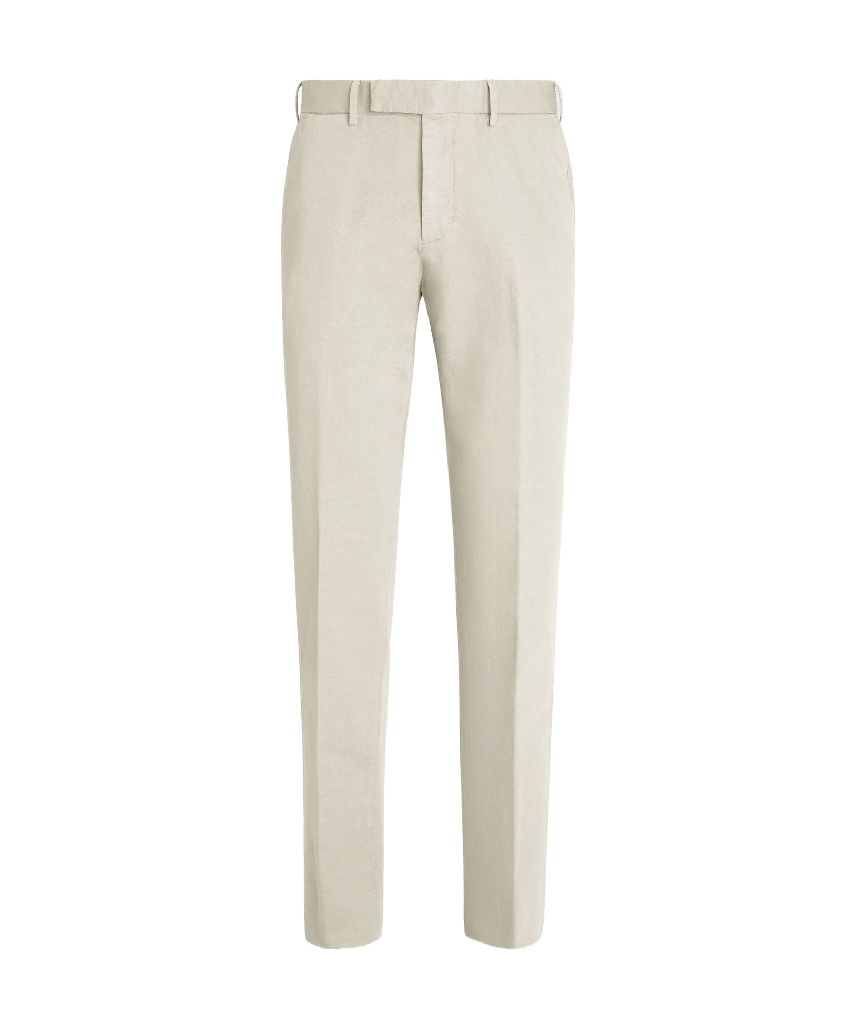 Zegna Cashco Corduroy Straight Pants In White