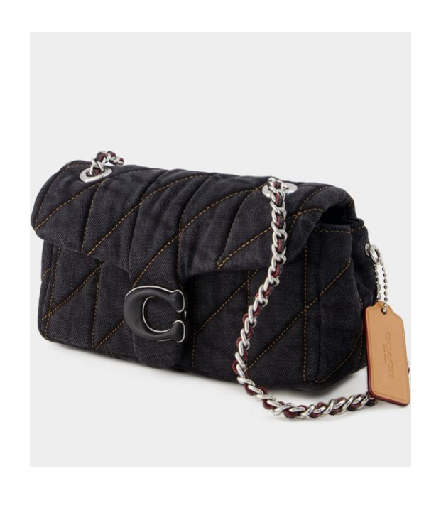 Coach Tabby Pebbled-leather Shoulder Bag In Black