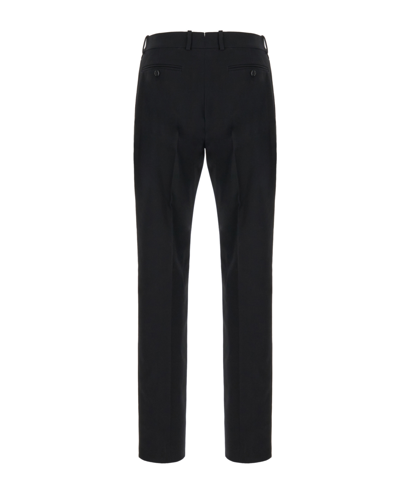 Alexander Mcqueen Mid-rise Tailored Trousers In Black