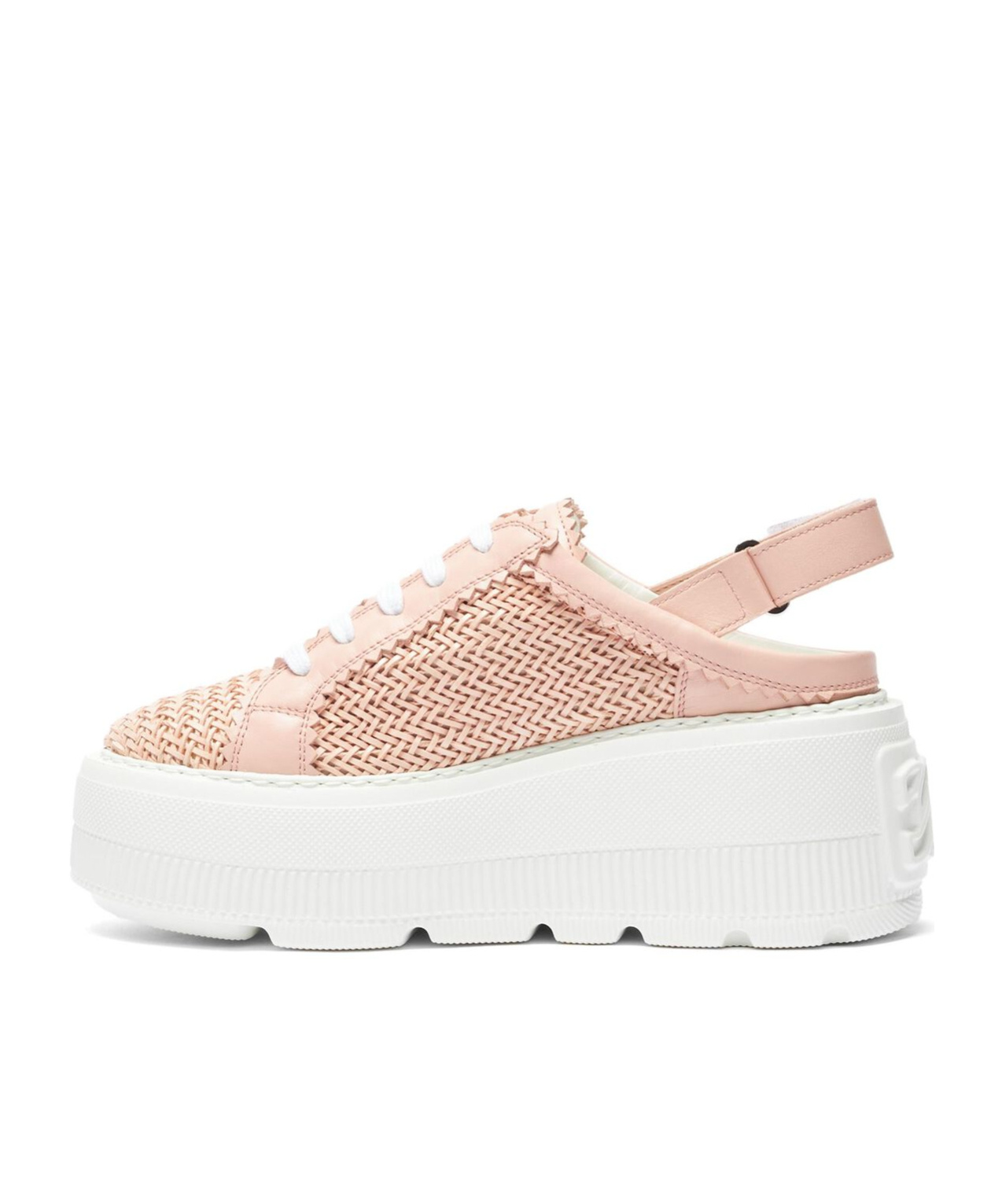 Casadei Hanoi Slingback Leather Sneakers In White