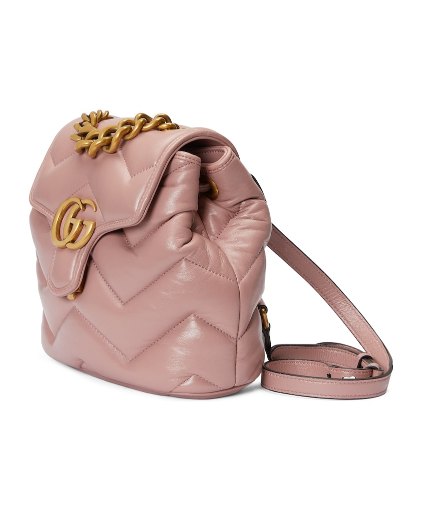 Gucci Gg Marmont Backpack In Nude