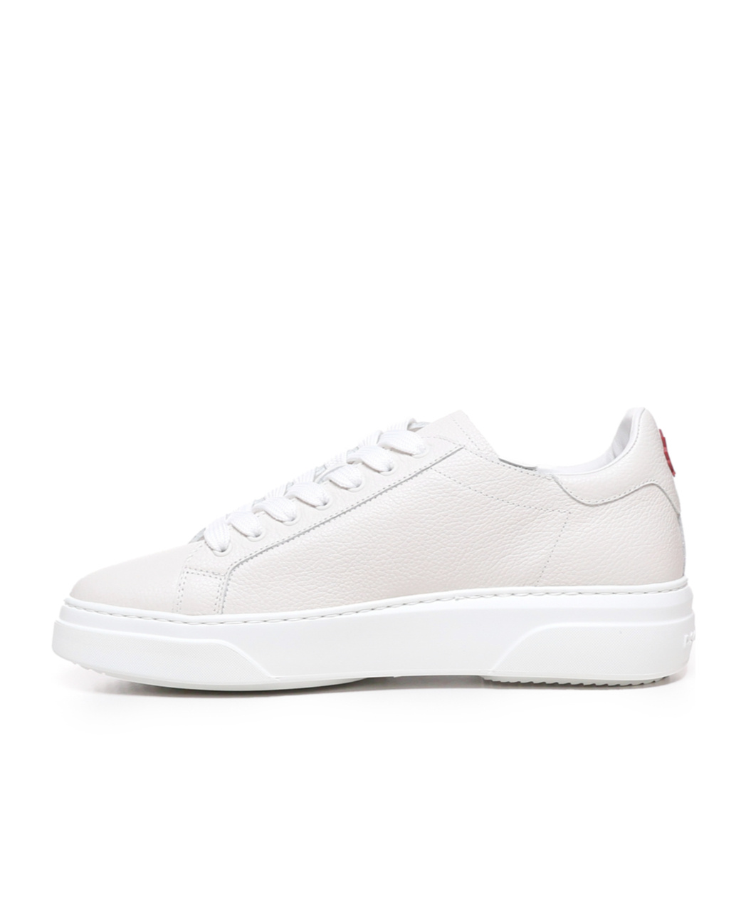 Dsquared2 Man Sneakers White Size 6.5 Leather In White