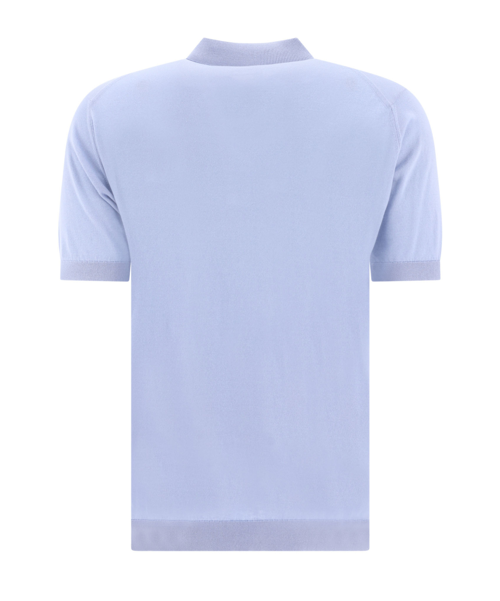 John Smedley Adrian Polo Shirts Light Blue In Blue