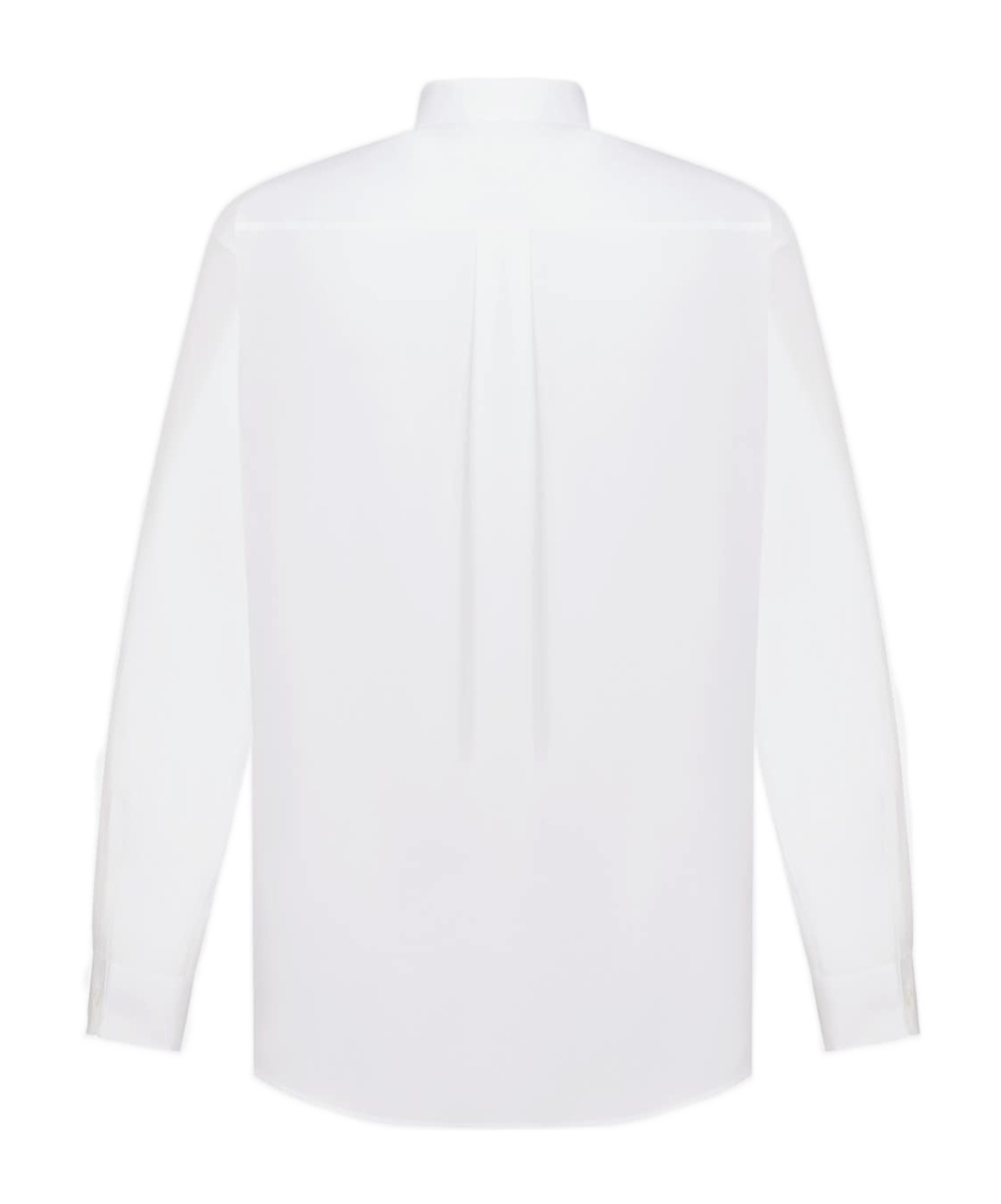 Dior Lapel Long-sleeved Shirt In White