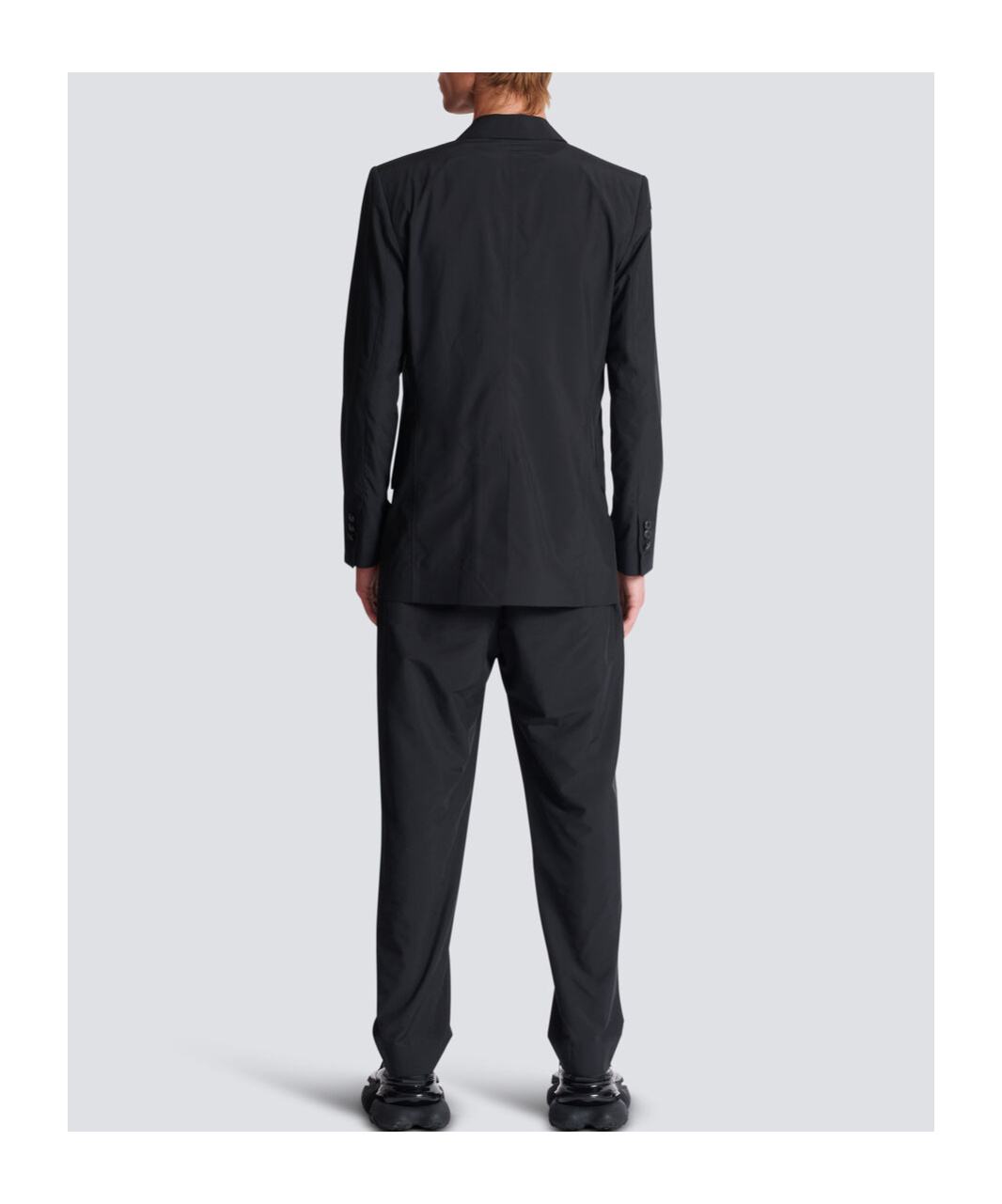 Balmain 6-button Double-breasted Blazer In Black