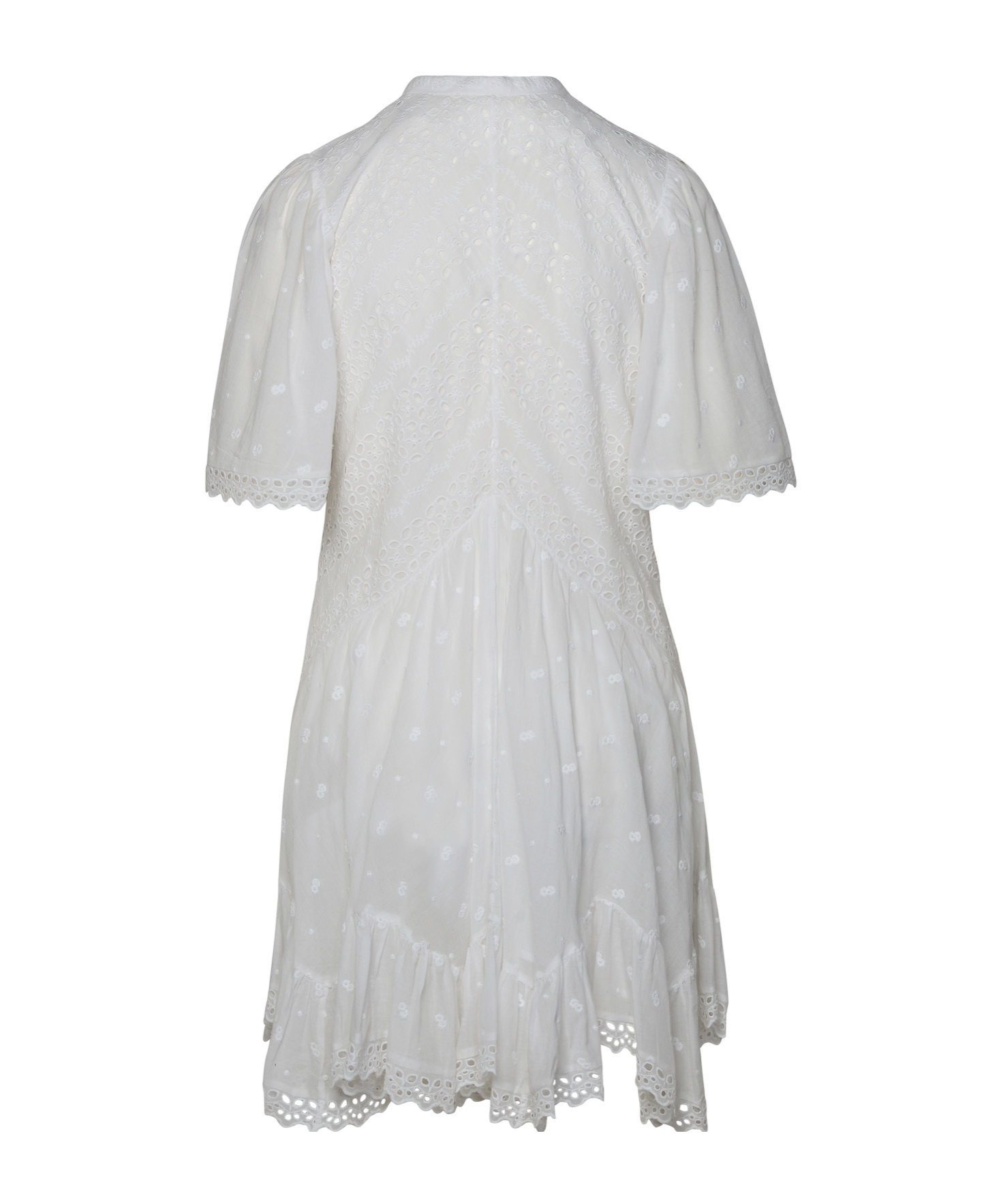 ISABEL MARANT ÉTOILE SLAYAE BRODERIE-ANGLAISE MINIDRESS