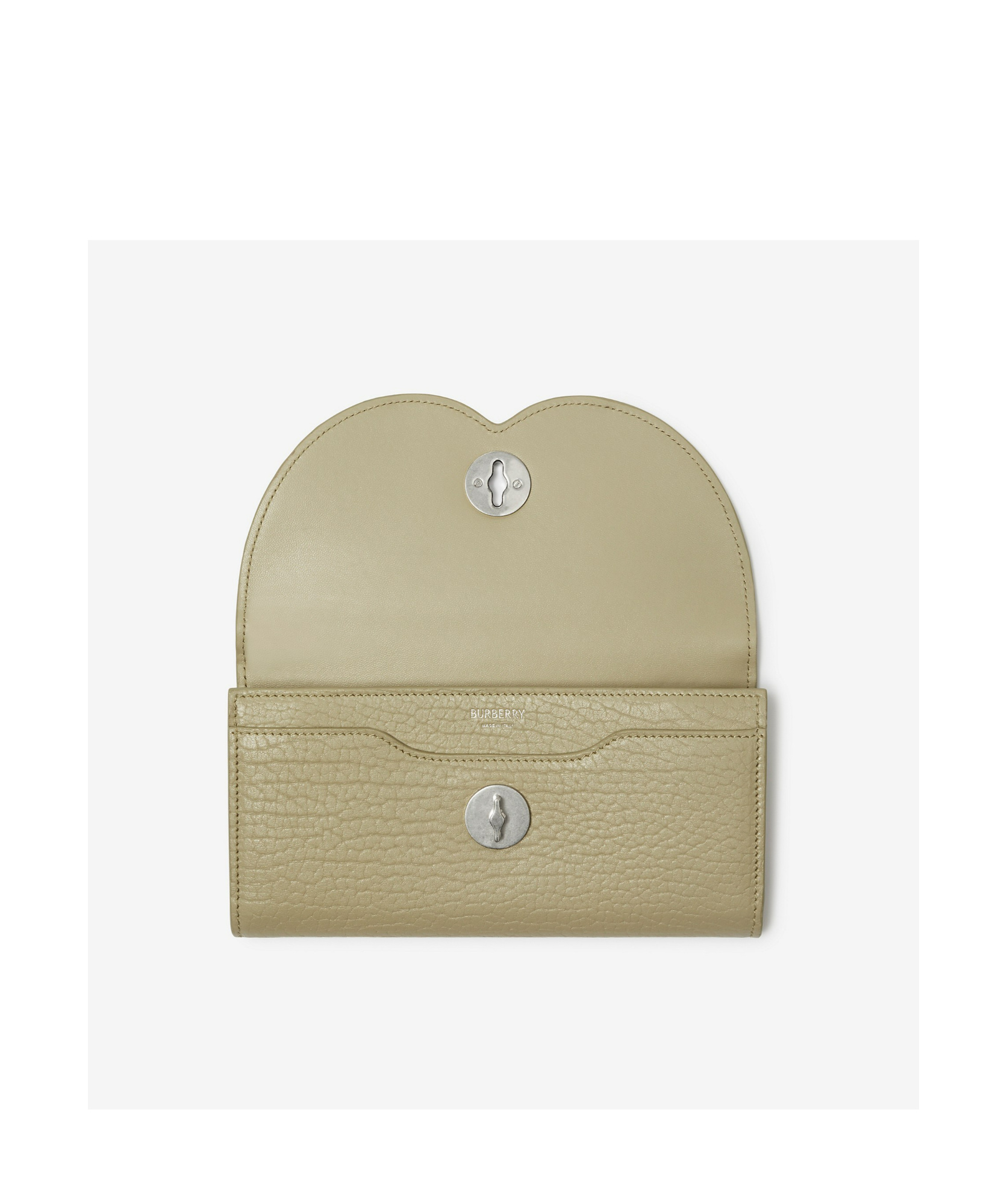 Burberry Chess Continental Leather Wallet In Nude