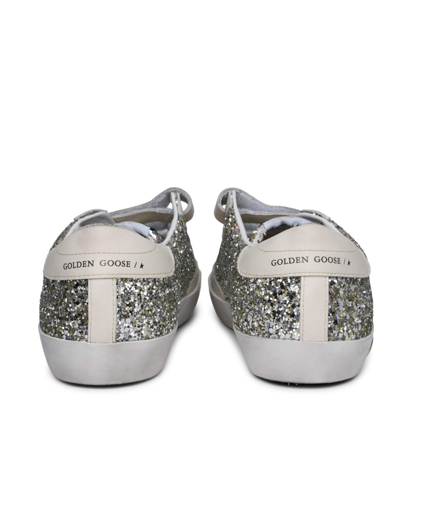 Golden Goose Boys Gold Kids Old School Glitter-embellished Leather Low-top Trainers 9-12 Years In Gray