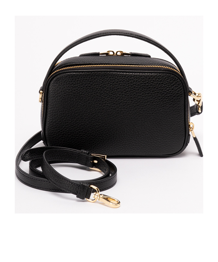 Shop Prada Triangle-logo Leather Tote Bag In Black