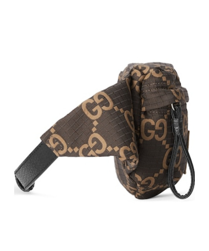 Gucci Large Gg-jacquard Belt Bag In Green