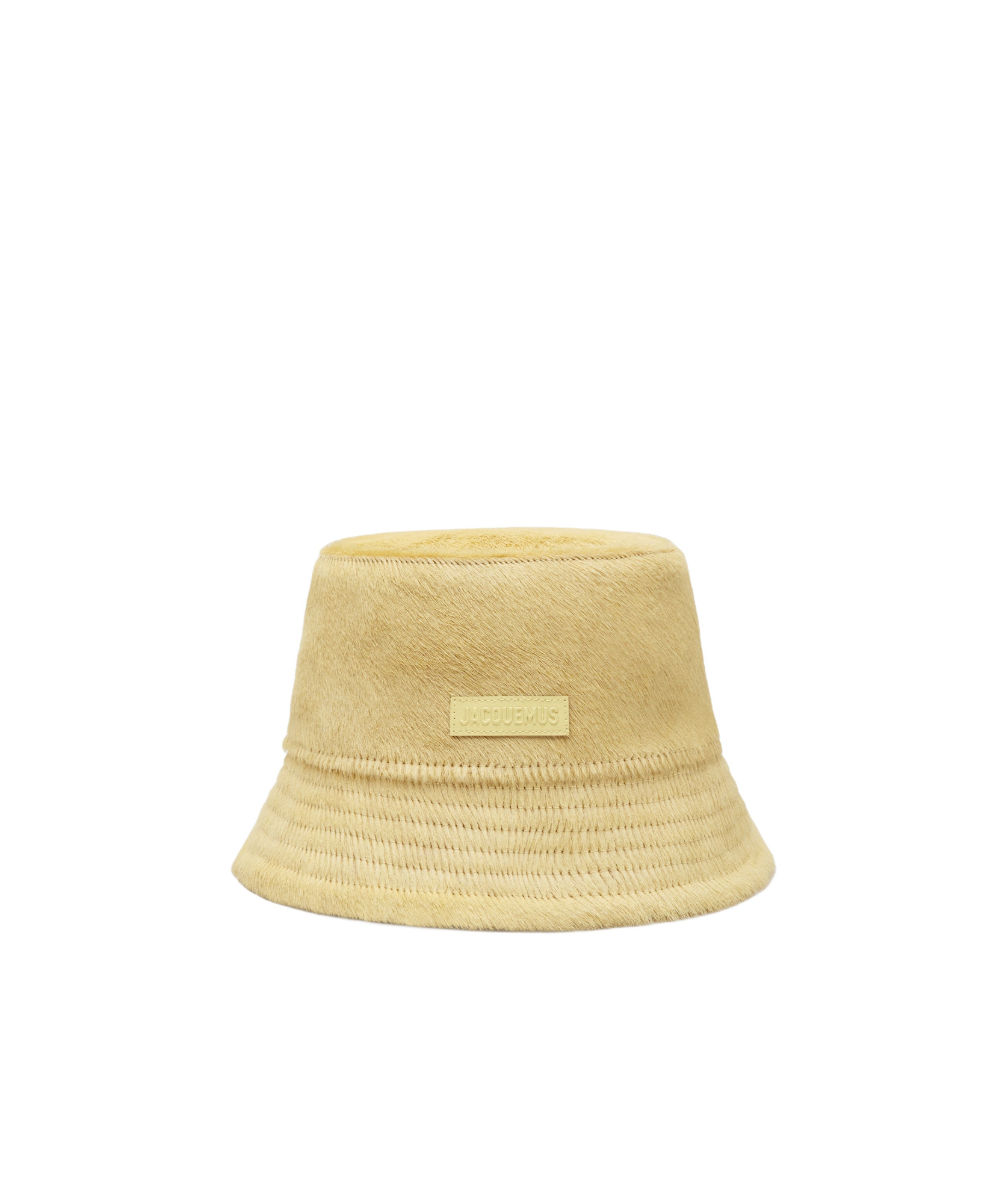 Jacquemus Le Bob Sperone Pony-hair Bucket Hat In Nude