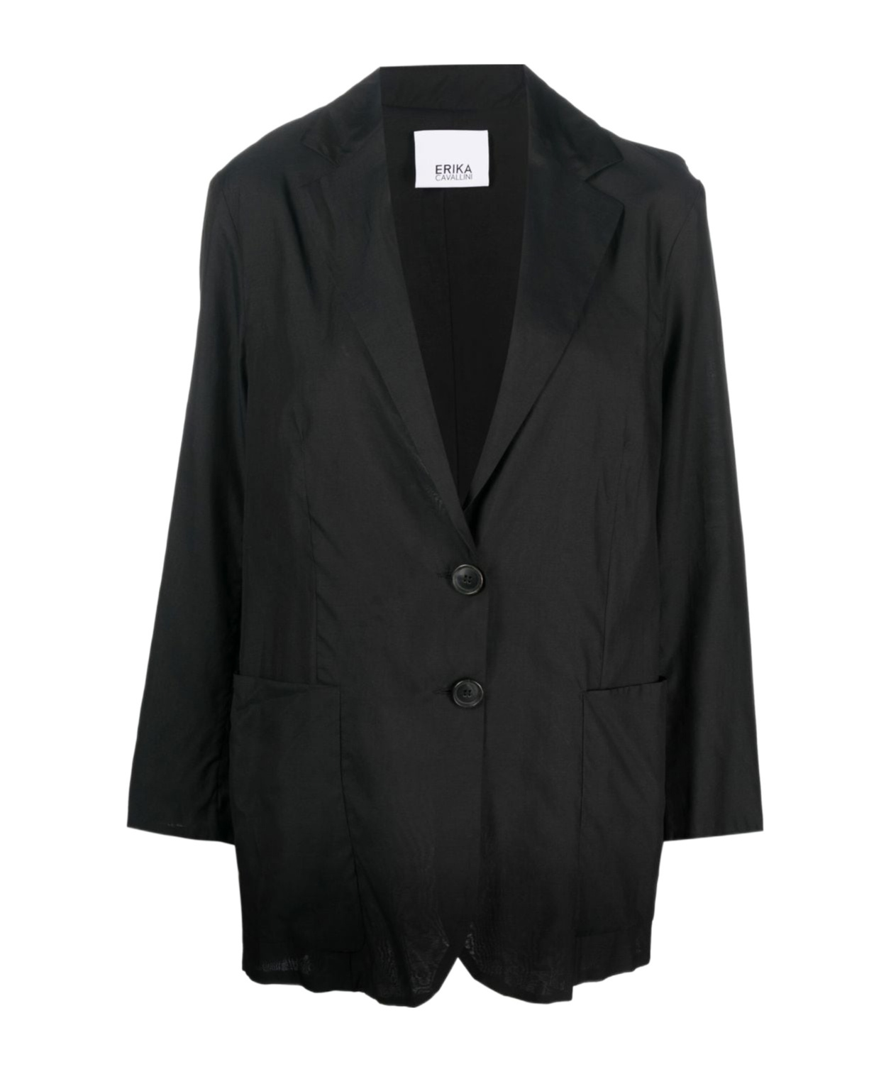 Erika Cavallini Oversized Single-breasted Blazer In Black