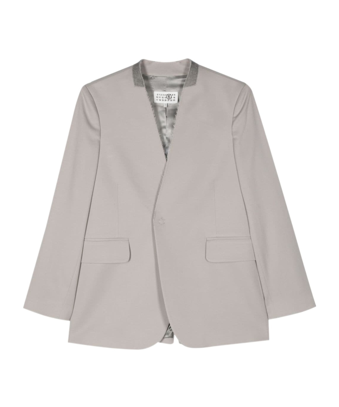 Mm6 Maison Margiela Einreihiges Sakko In Gray