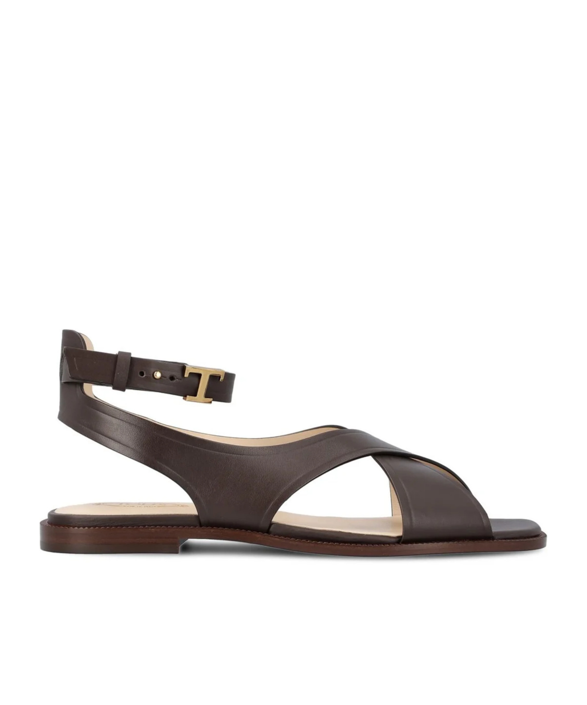 Tod's Kenia Leather Sandals In Black