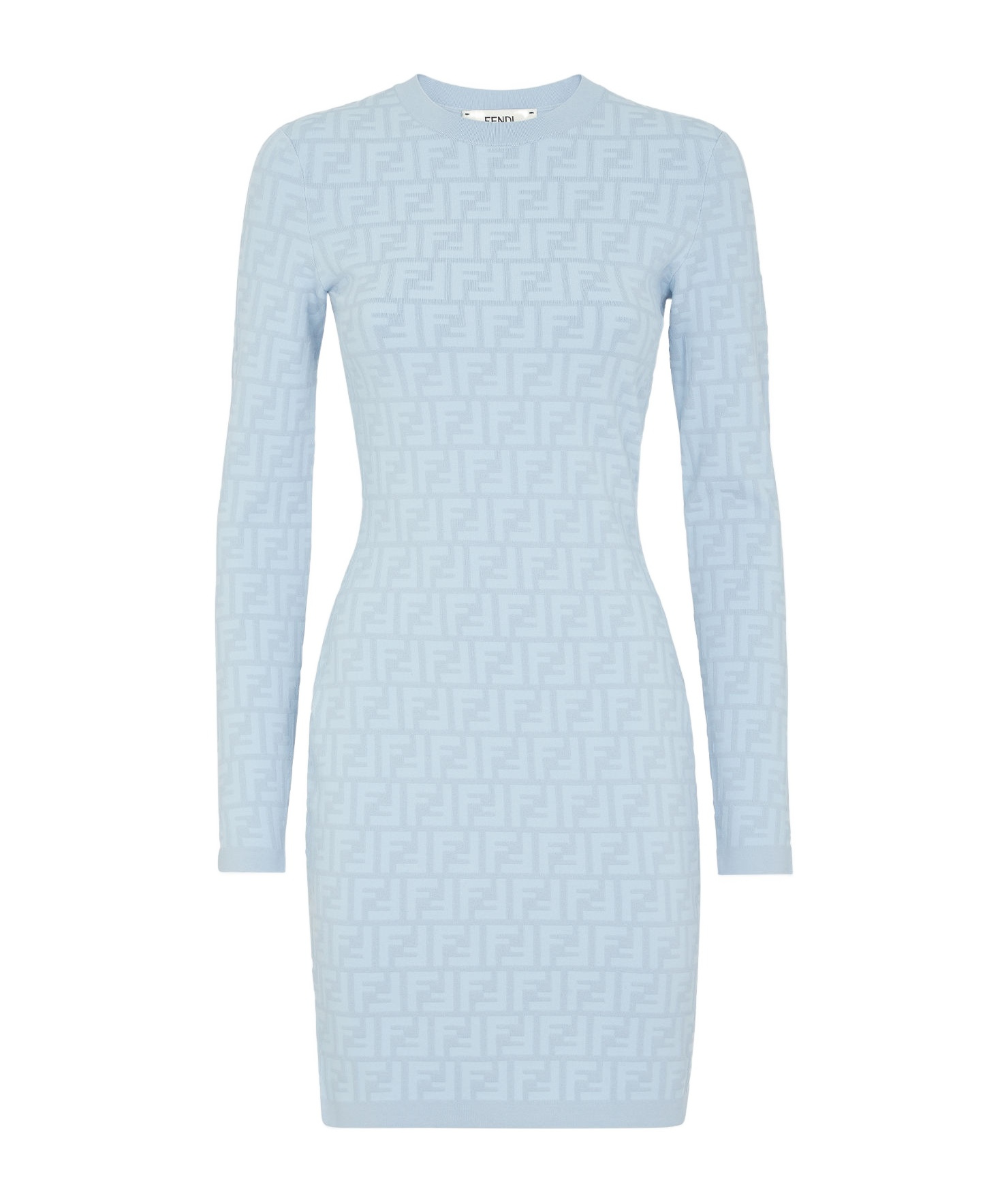 FENDI EMBOSSED-FF BODYCON DRESS 