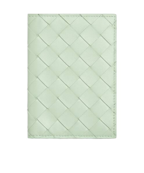 Bottega Veneta Intreciato Woven Card Bag In White