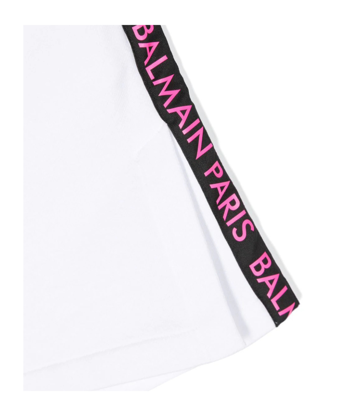 Balmain Logo-print Cotton Shorts In White