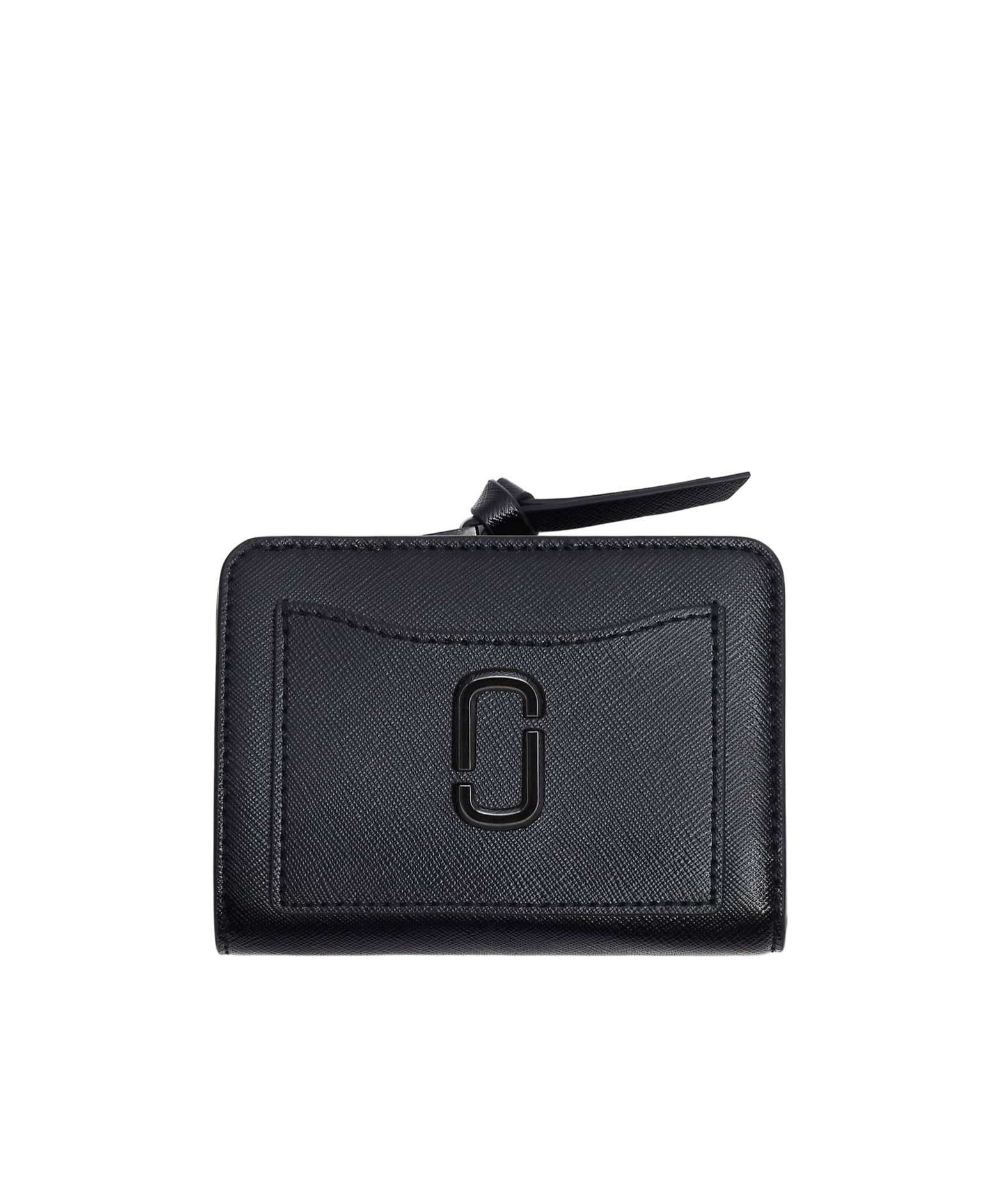 Marc Jacobs Black Leather Mini The Utility Snapshot Dtm Wallet In Black