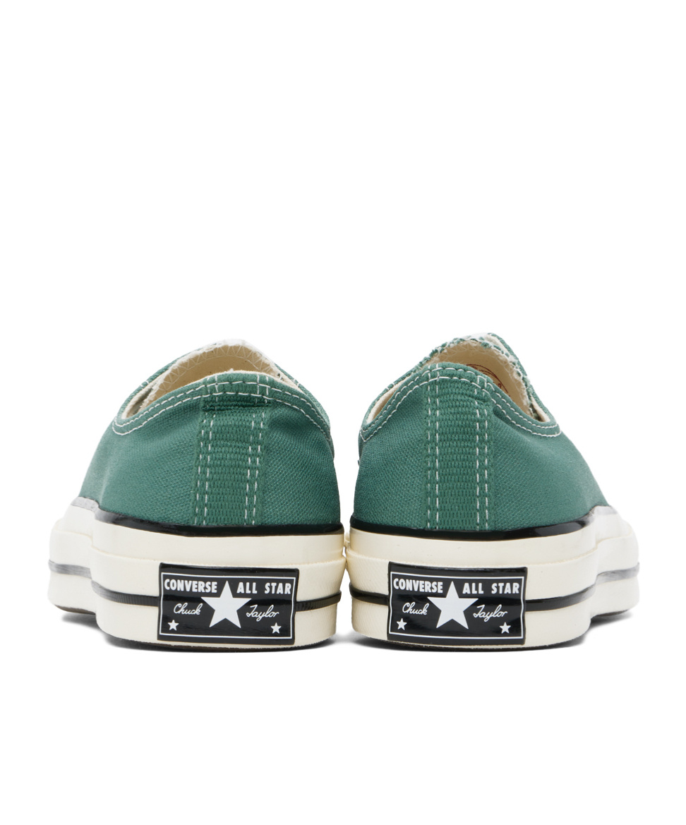 Converse Green Chuck 70 Low Top Sneakers In White
