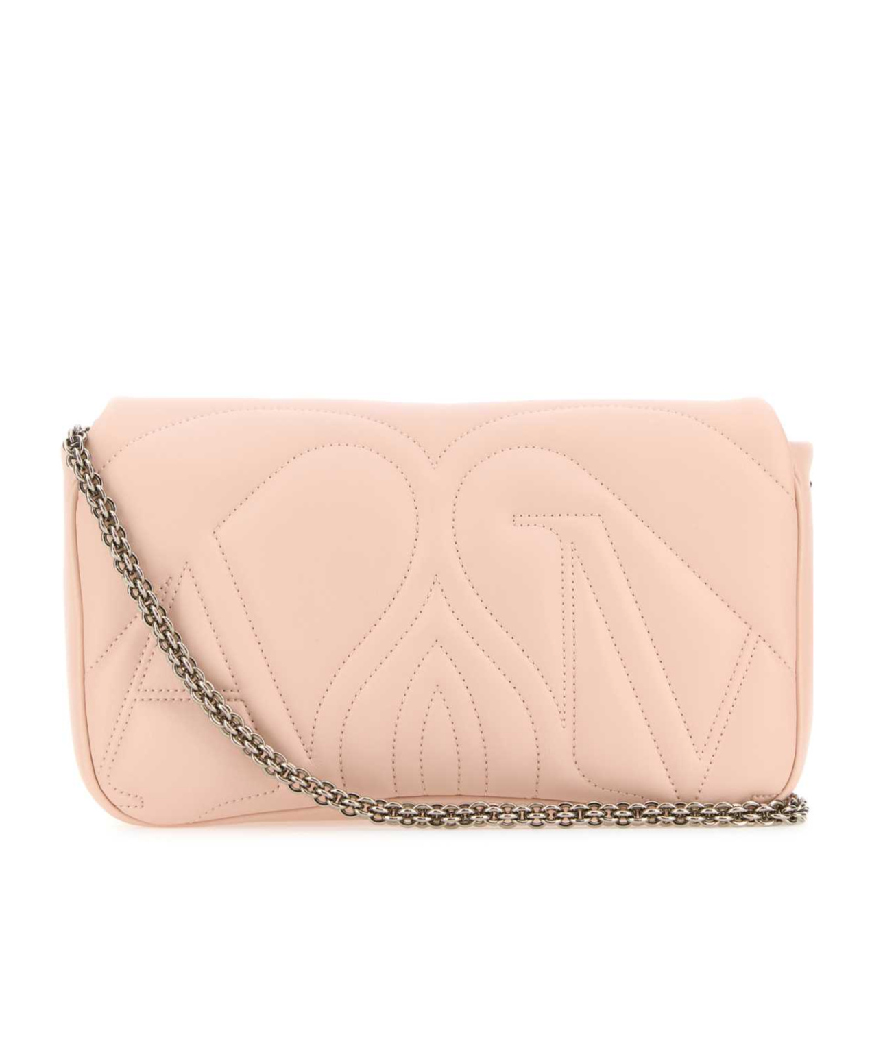 Alexander Mcqueen Women's Leather Small Seal Shoulder Bag In Nude