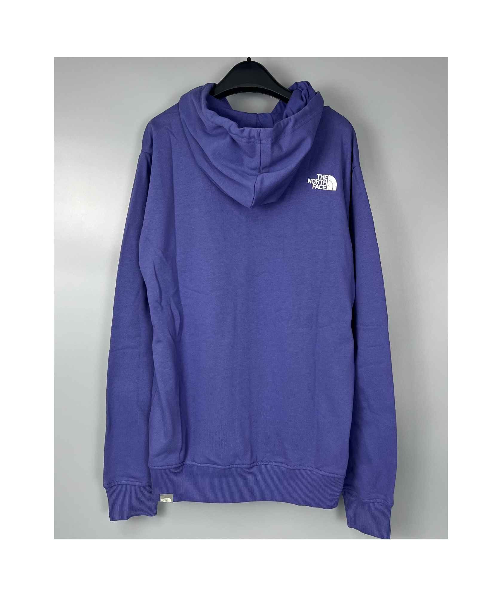 The North Face Logo-print Long-sleeve Hoodie In Blue