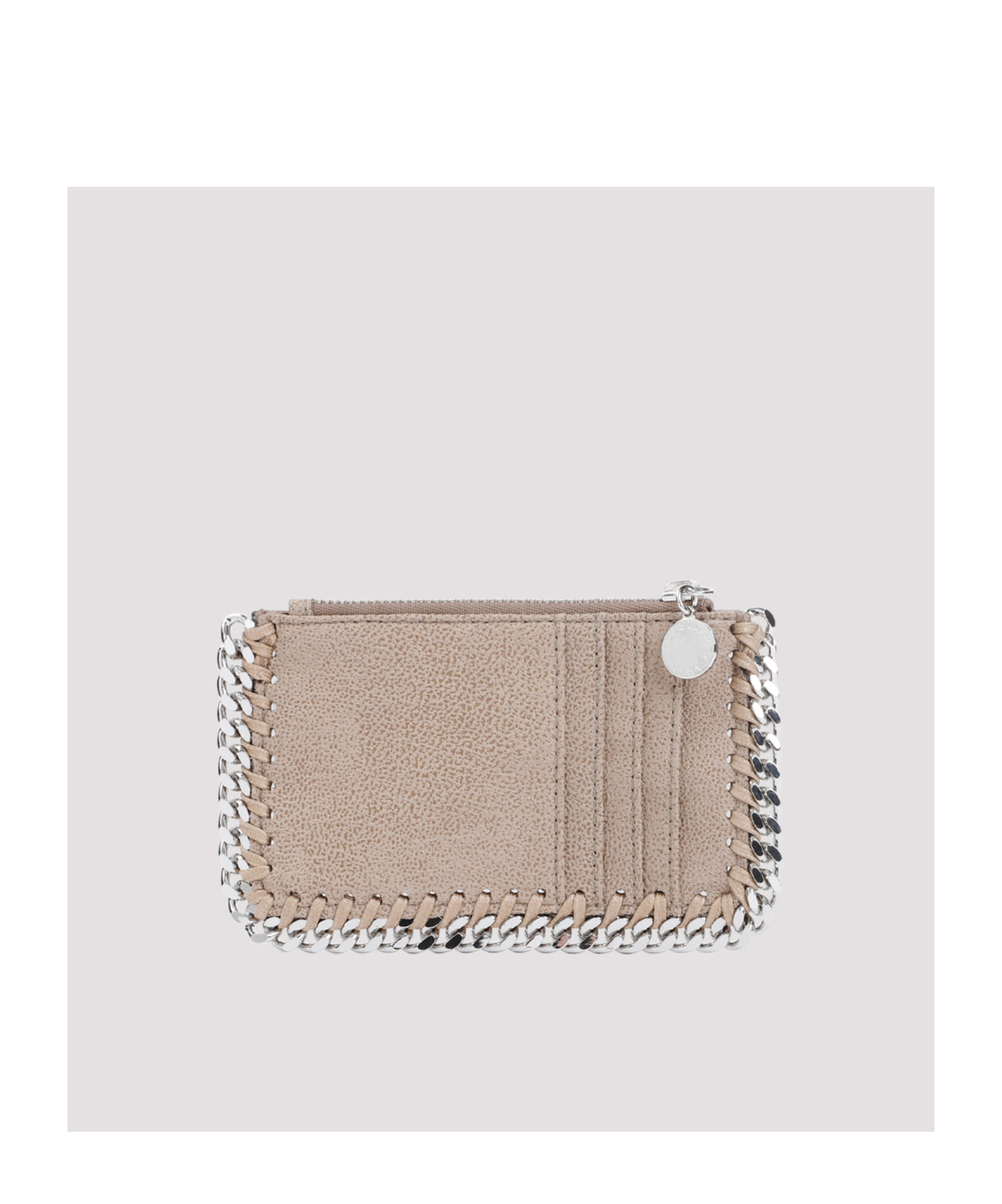 Stella Mccartney Chain-linked Zipped Purse In Nude