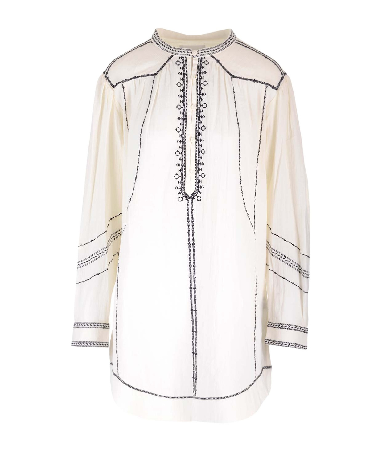 Isabel Marant Étoile Pradel Band-collar Minidress In White