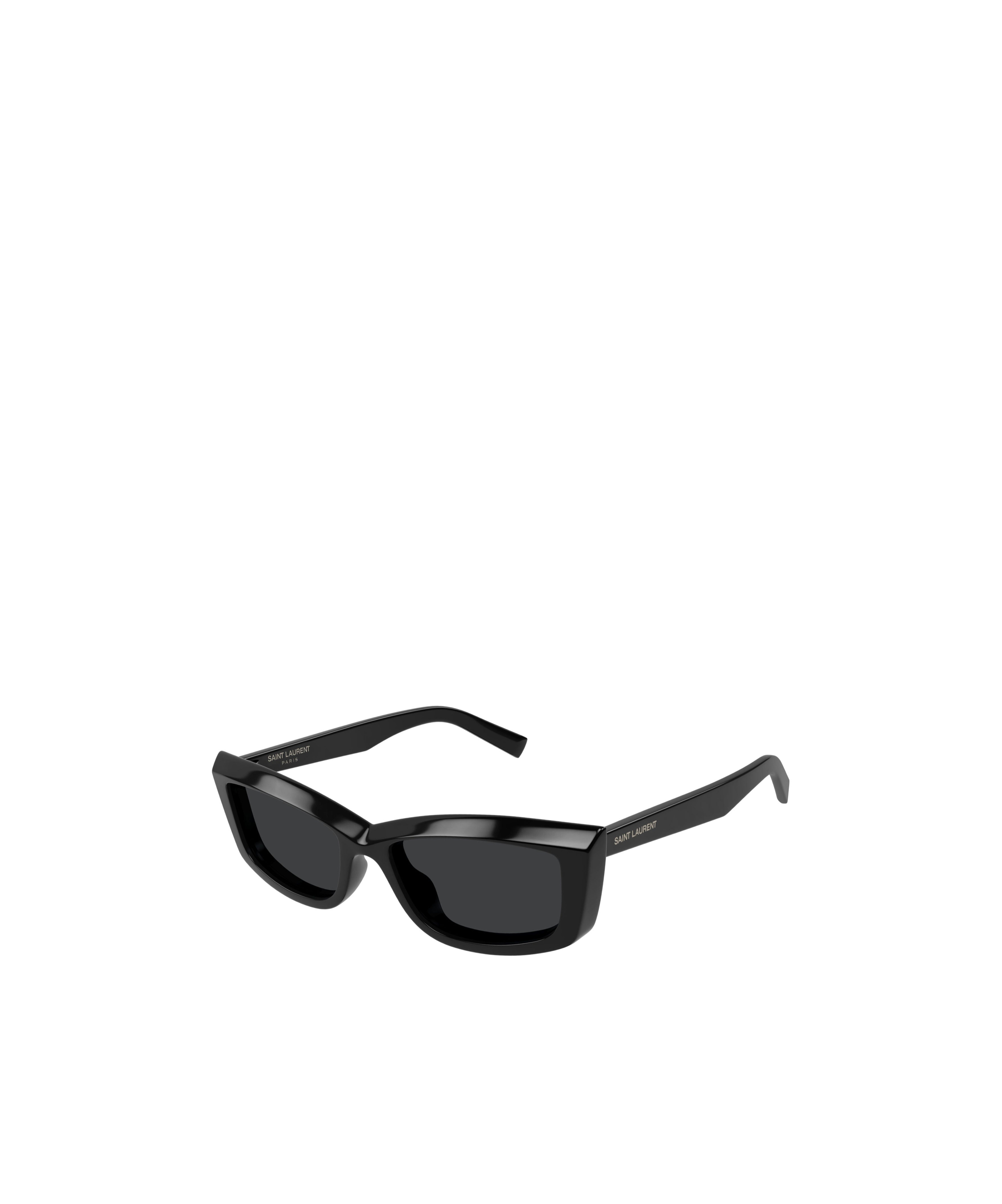 Saint Laurent Rectangle-frame Sunglasses In Black