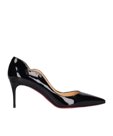 Christian Louboutin Hot Chick 70 Scalloped Patent-leather Pumps