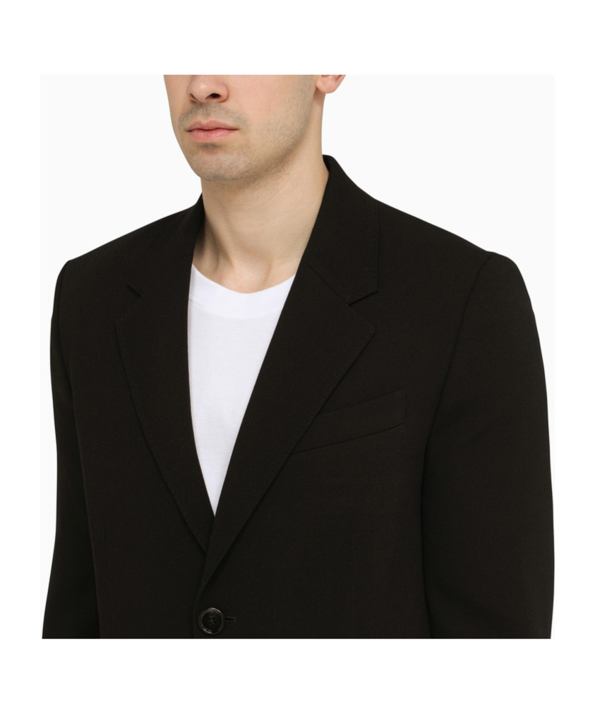 Ami Alexandre Mattiussi Ami Paris Black Wool Single Breasted Jacket In Black