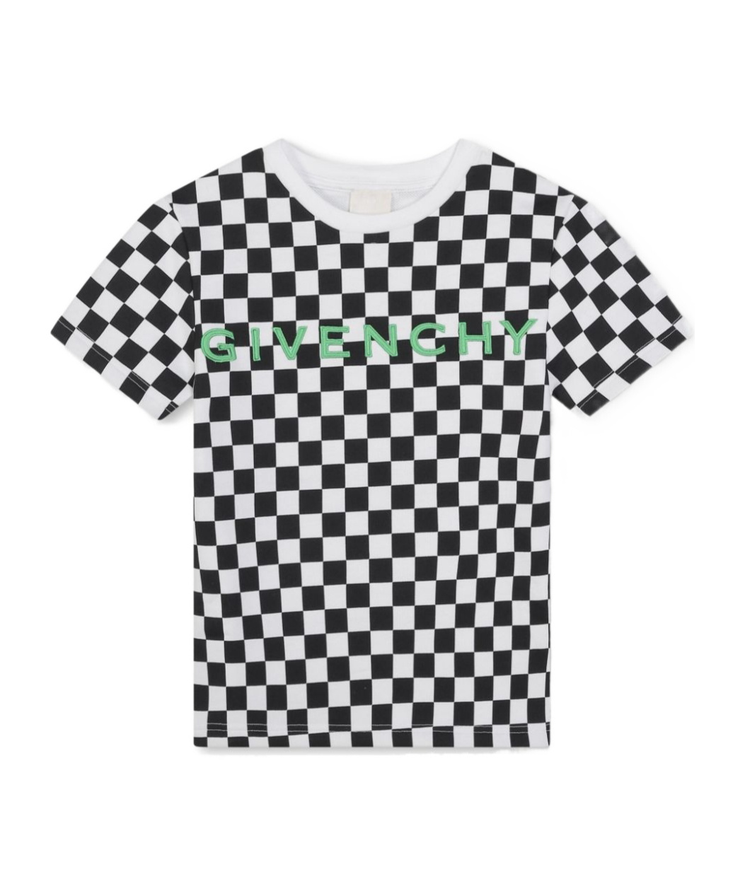Shop Givenchy 4g Check-pattern T-shirt In White