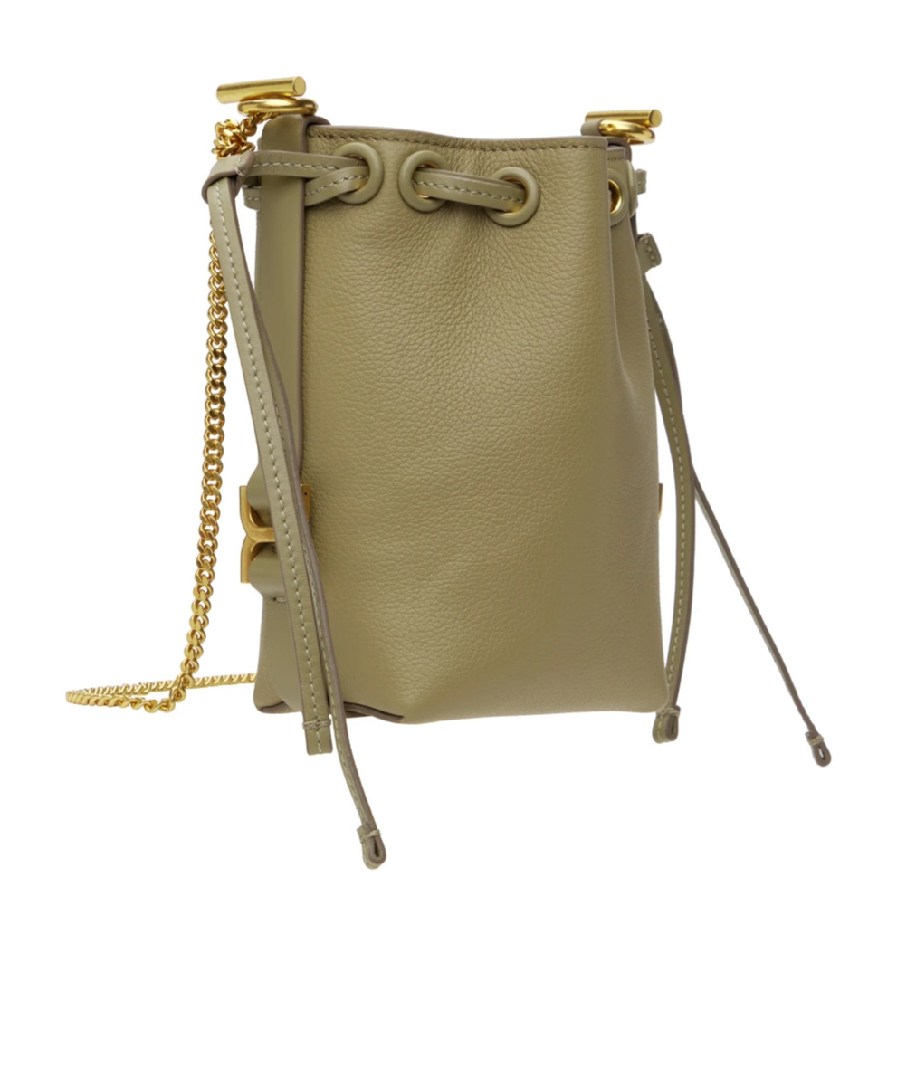 Chloé Marcie Bucket Shoulder Bag In Green
