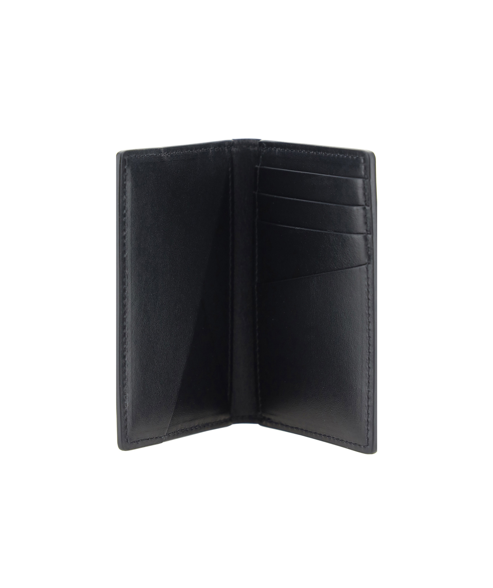 Off-white Quote Bookish Bi-fold Wallet In Black