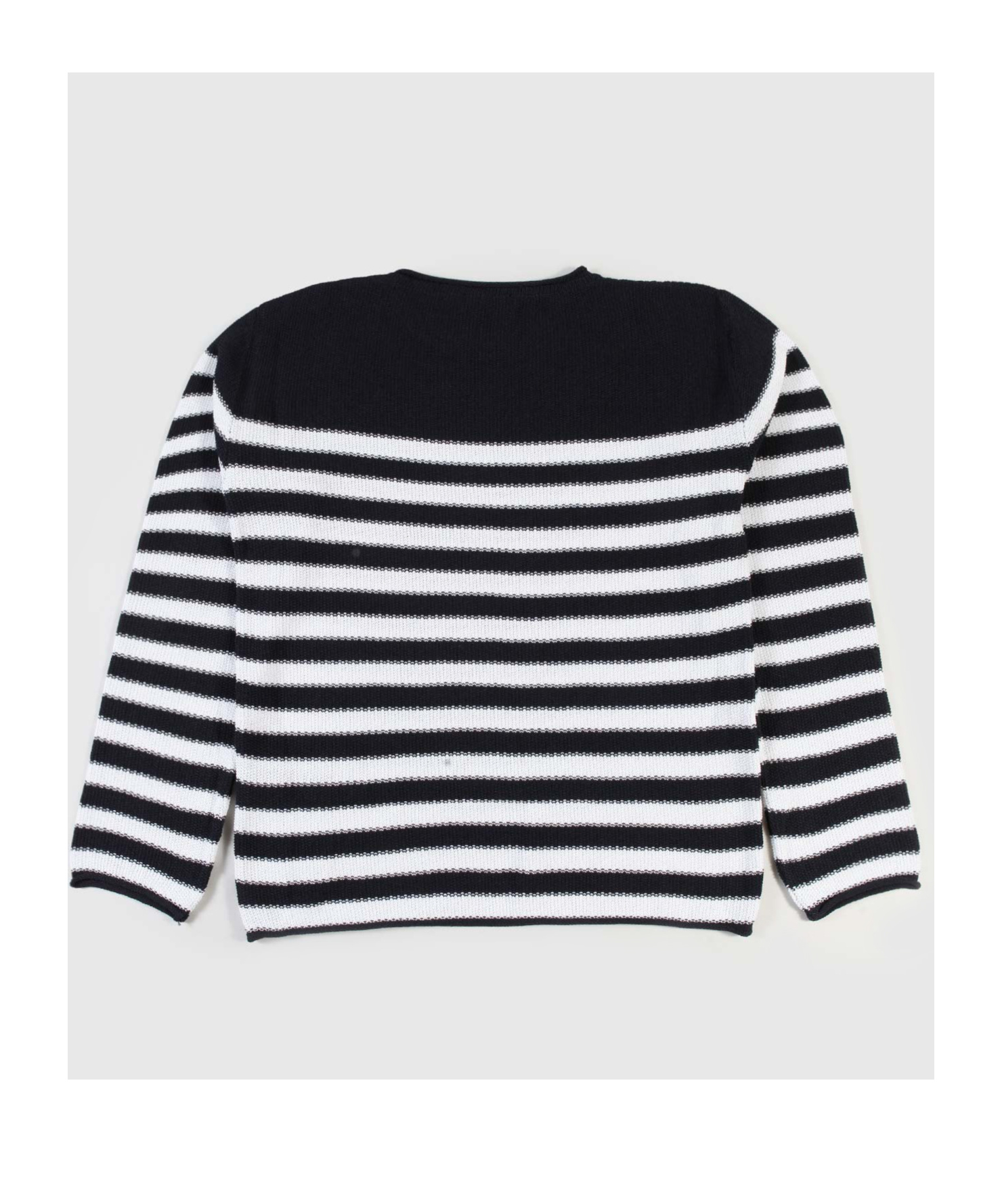 Balmain Striped Knitted Jumper In Black