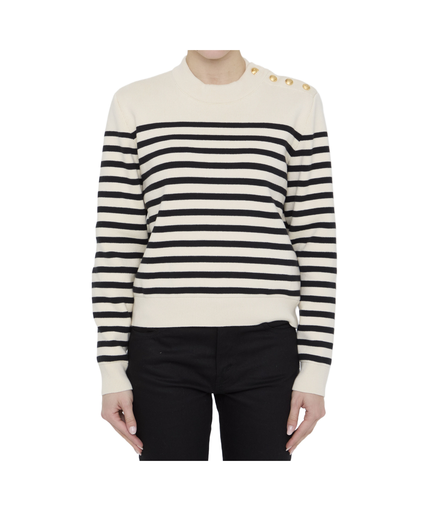 Celine Sweater With Hood In Alpaca Wool In Black