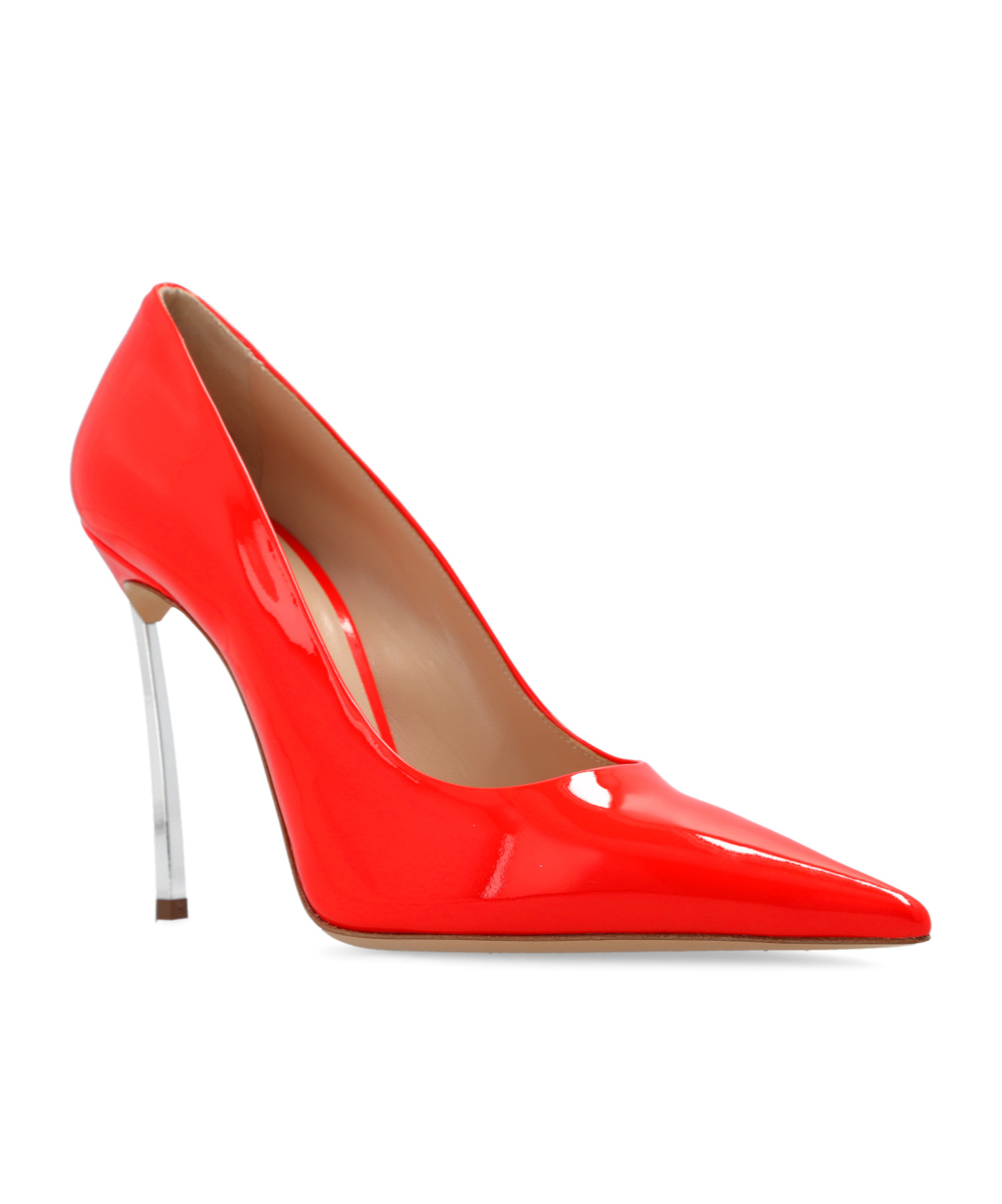 Casadei Superblade 100mm Patent Pumps In Red