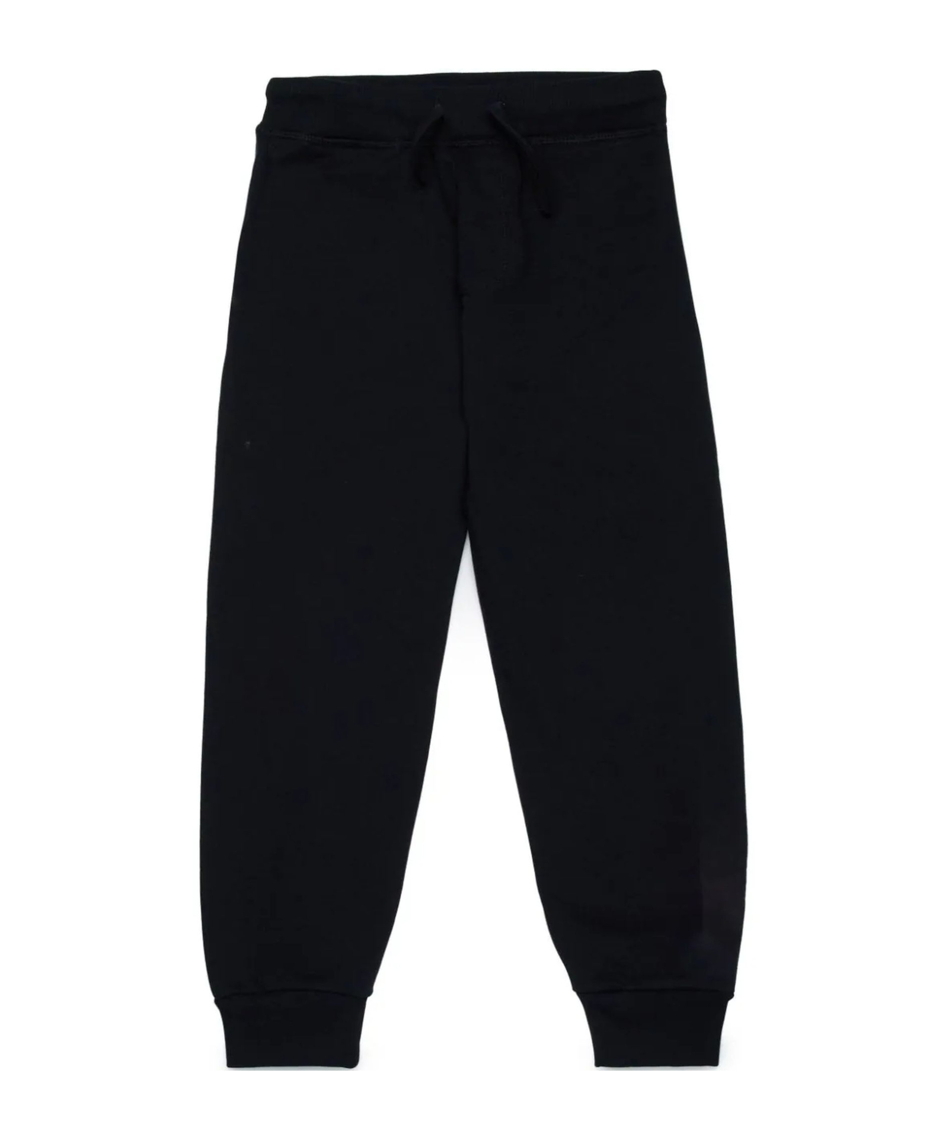 Dsquared2 Drawstring Cotton Track Pants In Black