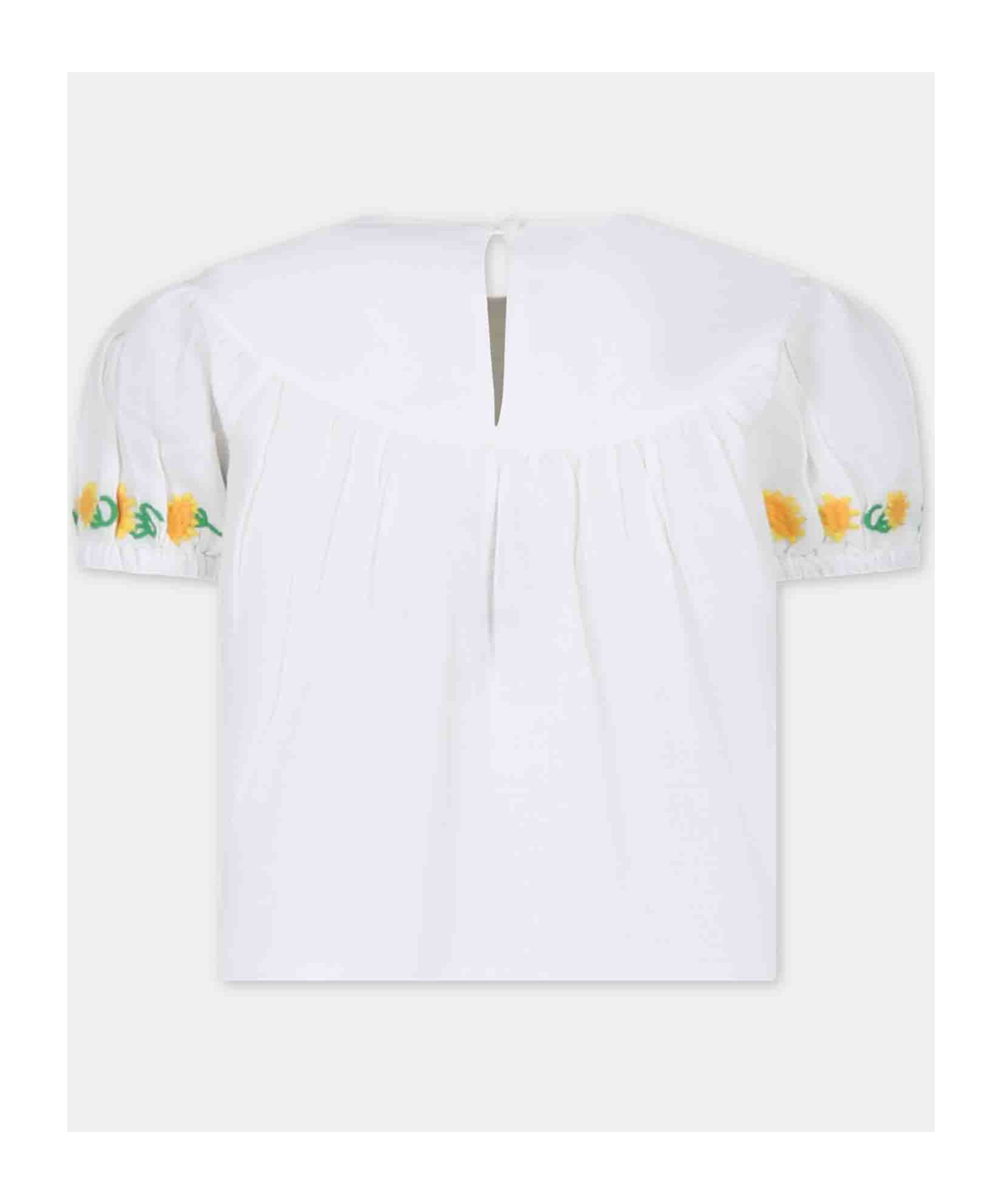 Stella Mccartney Round-neck Blouse In White