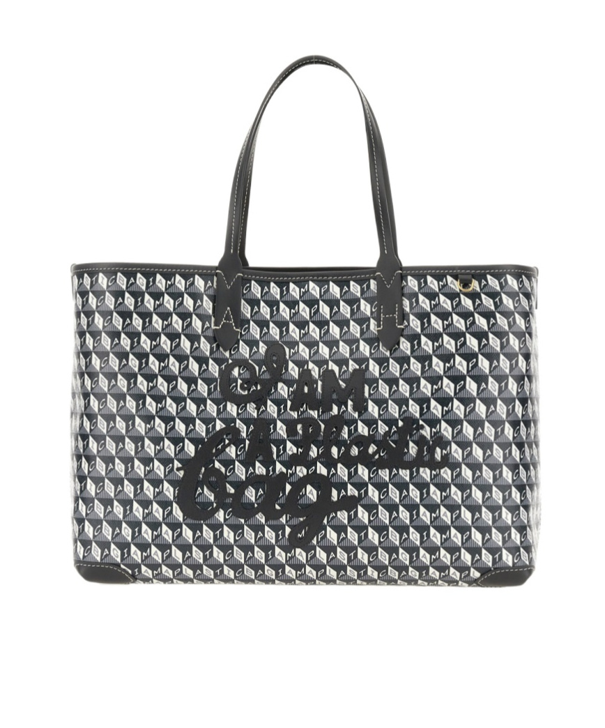 Shop Anya Hindmarch I Am A Plastic Bag Tote In Gray