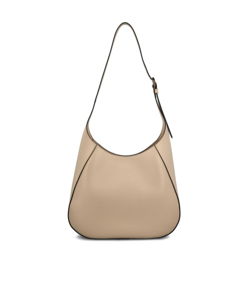 Prada Women's Travertine-coloured Leather Shoulder Bag In Nude