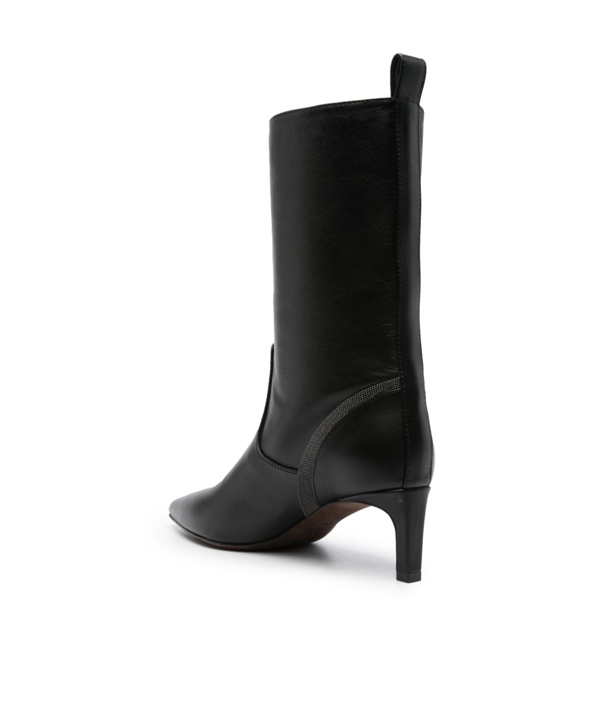 Brunello Cucinelli 70mm Mid-calf Boots In Black