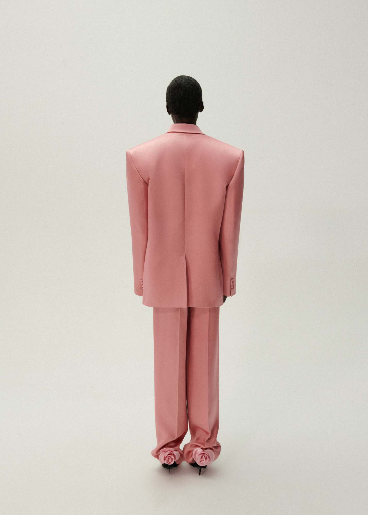Magda Butrym Belt Ring Casual Pants In Pink