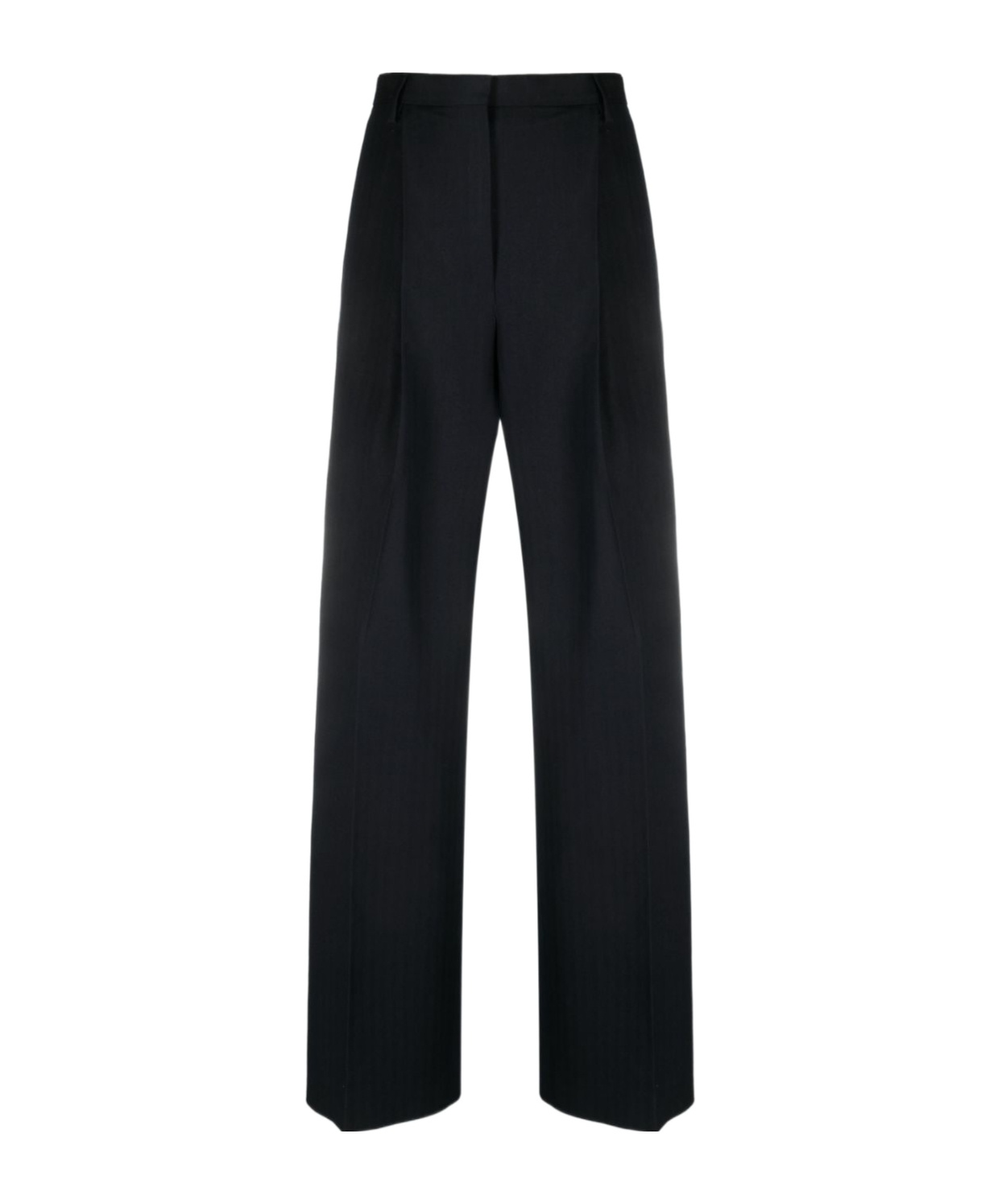 Dries Van Noten High-waisted Casual Pants In Blue