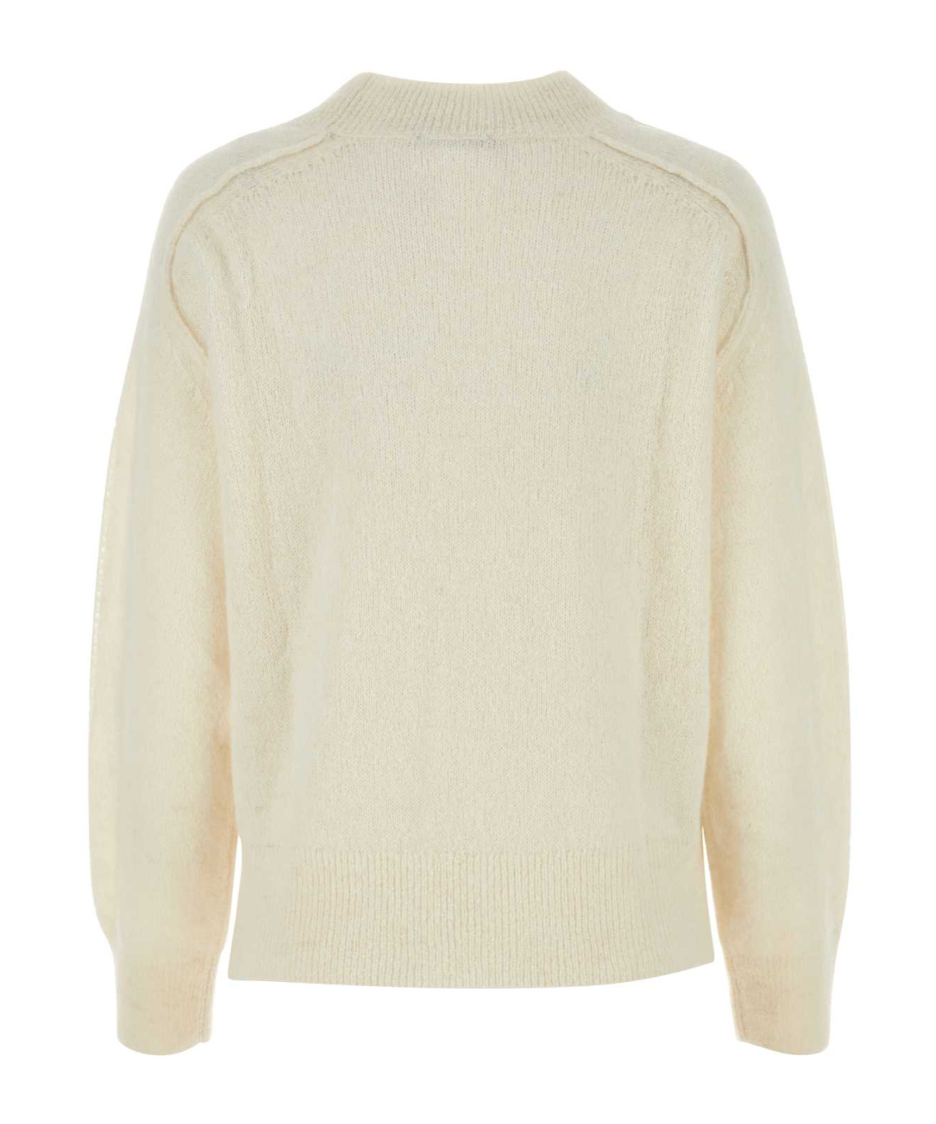 Apc Seam-detail Wool Blend Jumper In Nude