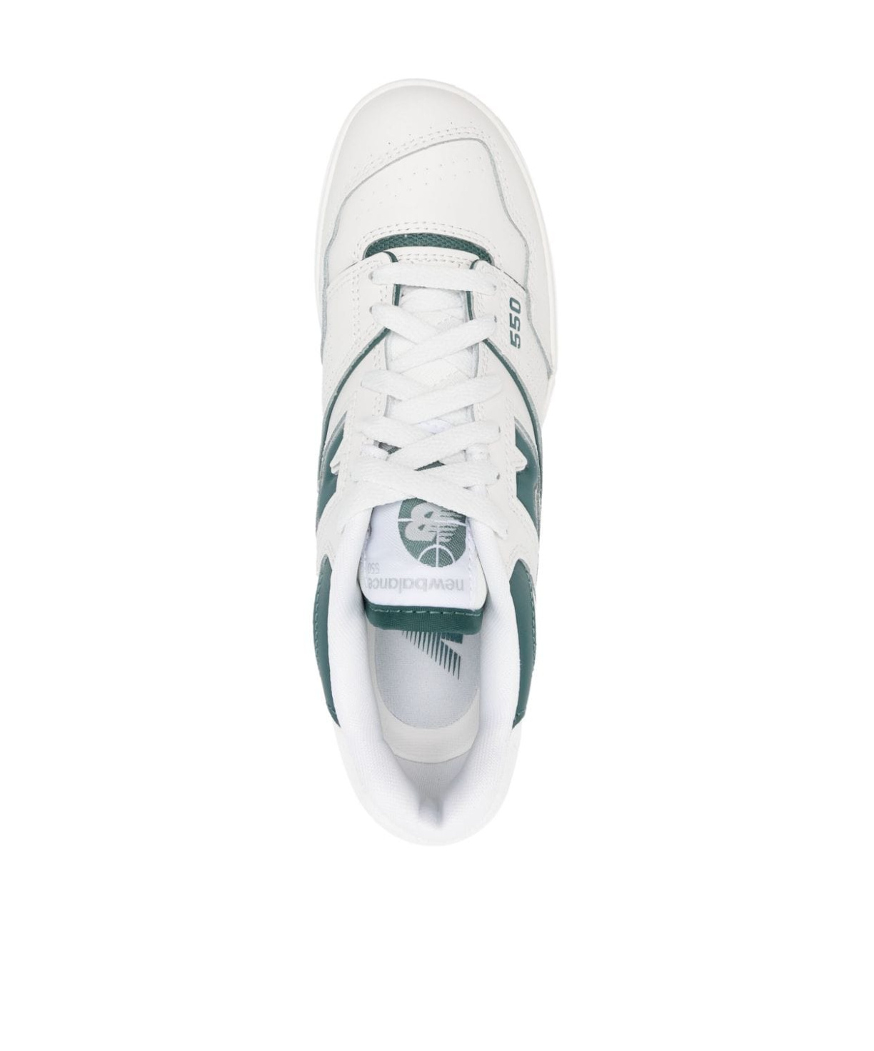 Shop New Balance 550 Leather Sneakers In White