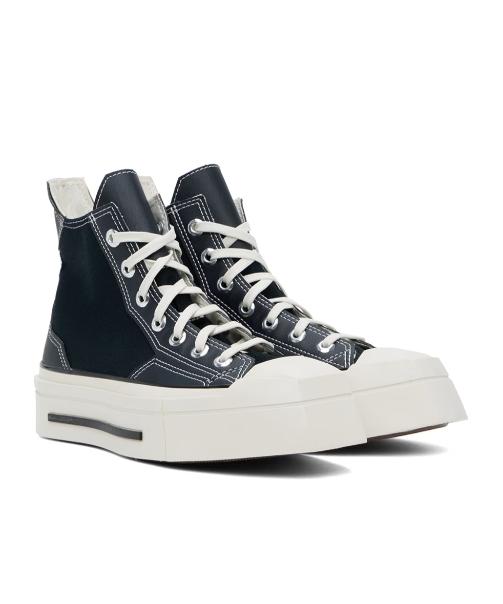 Converse Gender Inclusive Chuck 70 De Luxe Square Toe Platform High Top Sneaker In Black