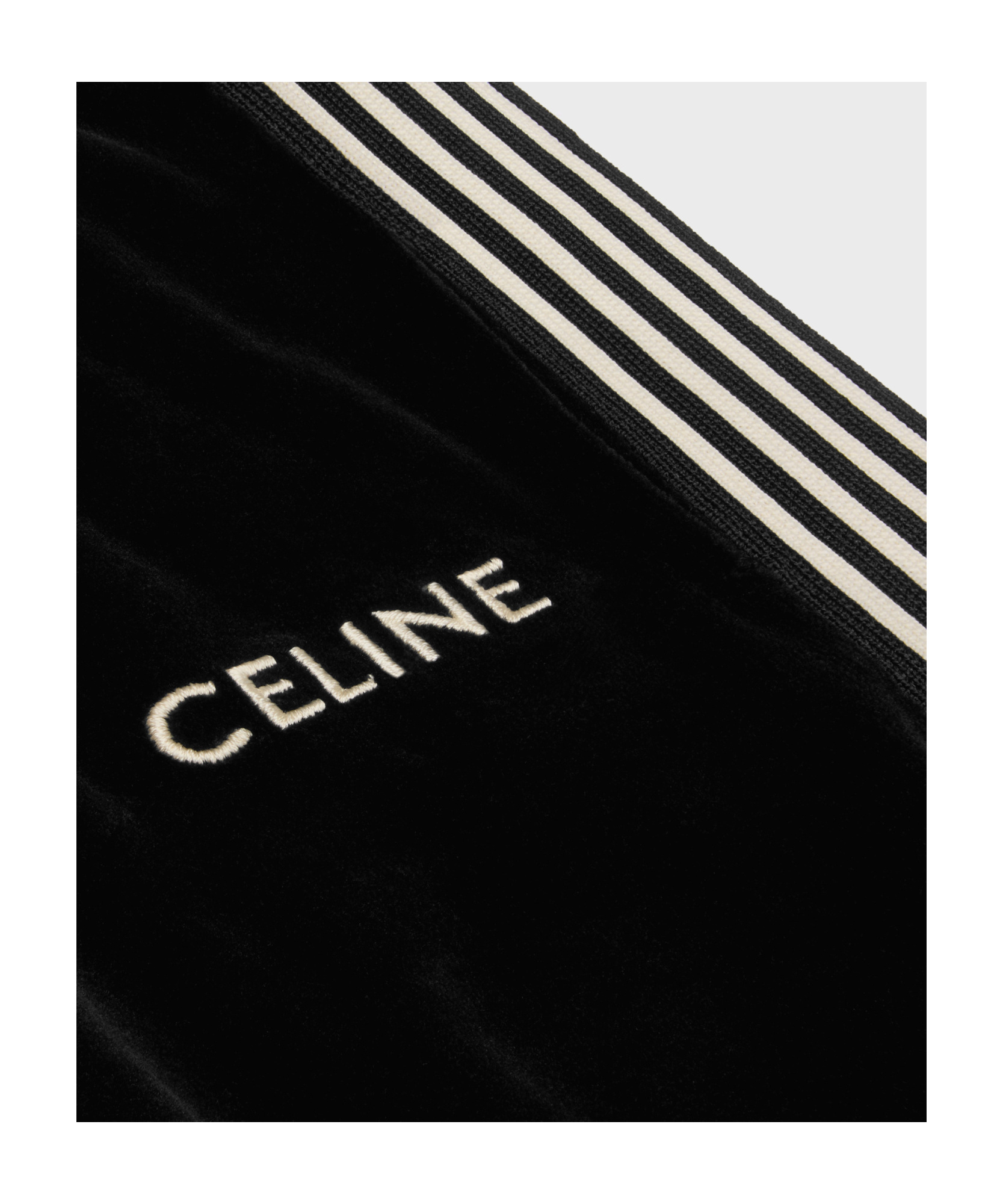 Celine Logo Drawstring Sweatpants In Black