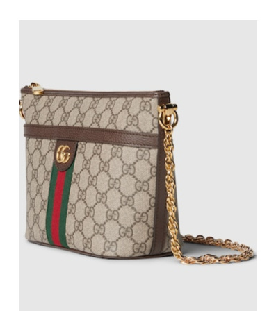 Gucci Mini Ophidia Gg Shoulder Bag In Nude