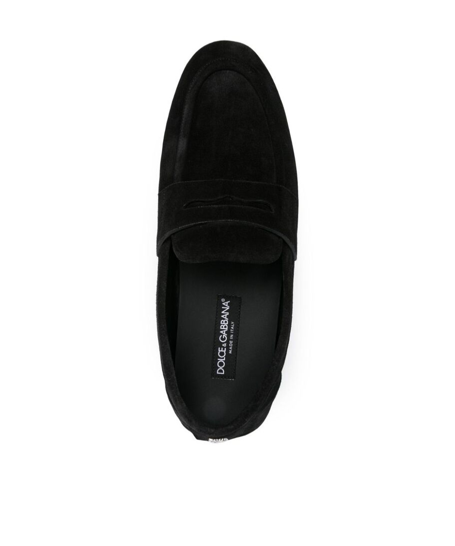 Dolce & Gabbana Dolce&gabbana Black Suede Loafer In Black