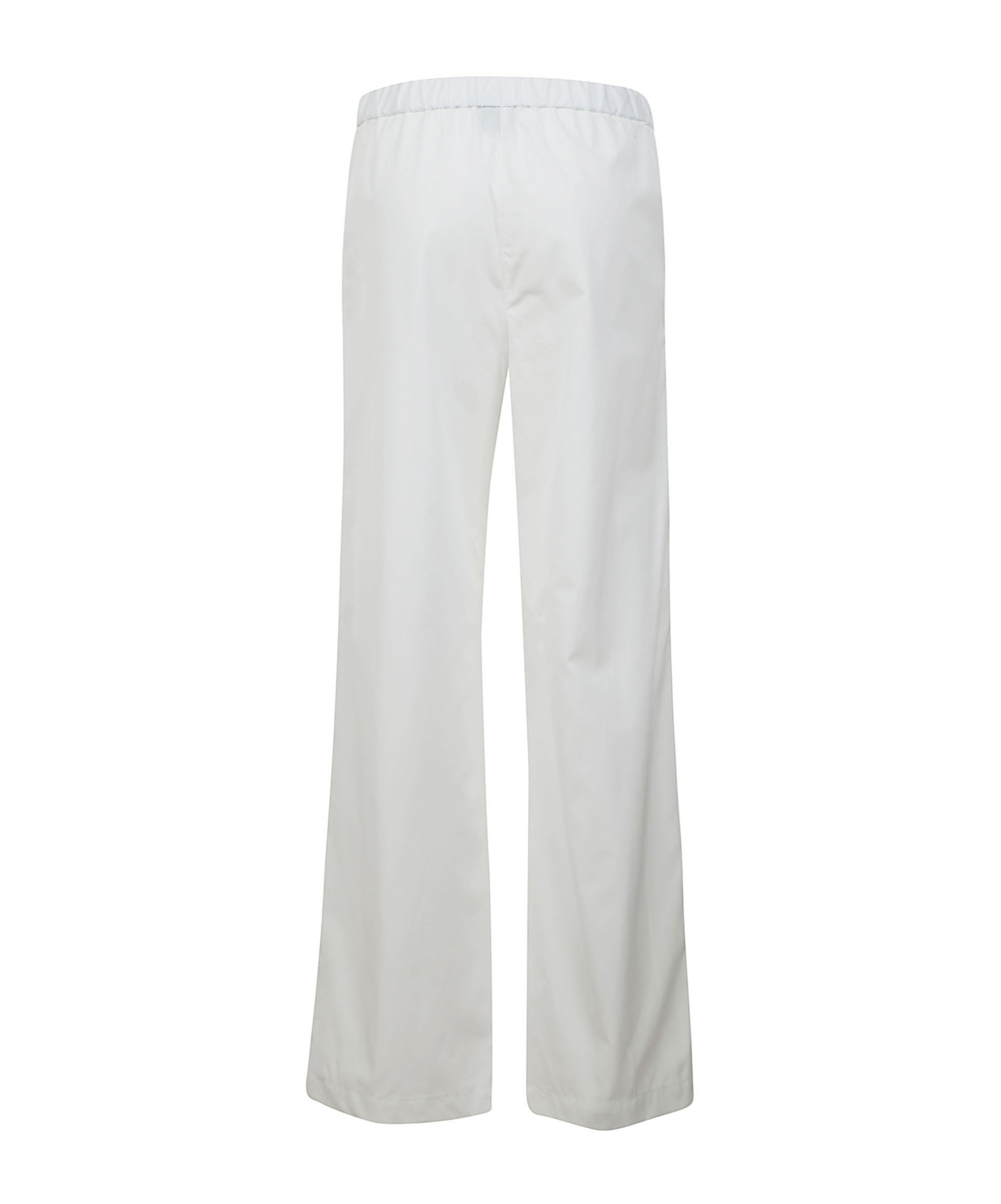 Aspesi Stretch Waist Plain Trousers In White